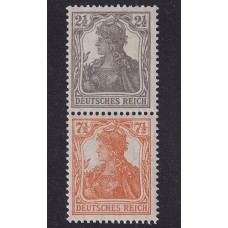 ALEMANIA 1916 ESTAMPILLAS SE-TENANT ZUSAMMENDRUCKE NUEVAS MINT DE LUJO